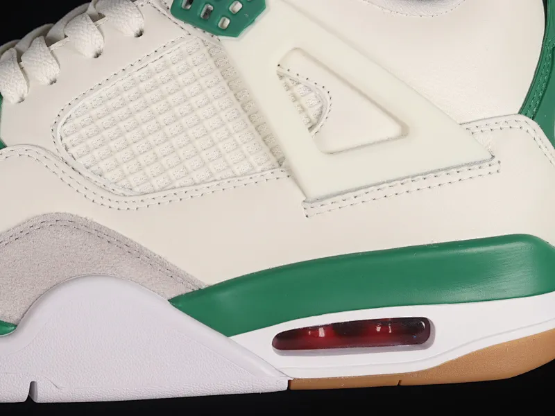 All categories Air Jordan Jordan series basketball shoes Air Jordan 4 pure original version Nk SB x Air Jordan 4 "Pine Green" AJ4 Joe 4 joint white green DR5415-103